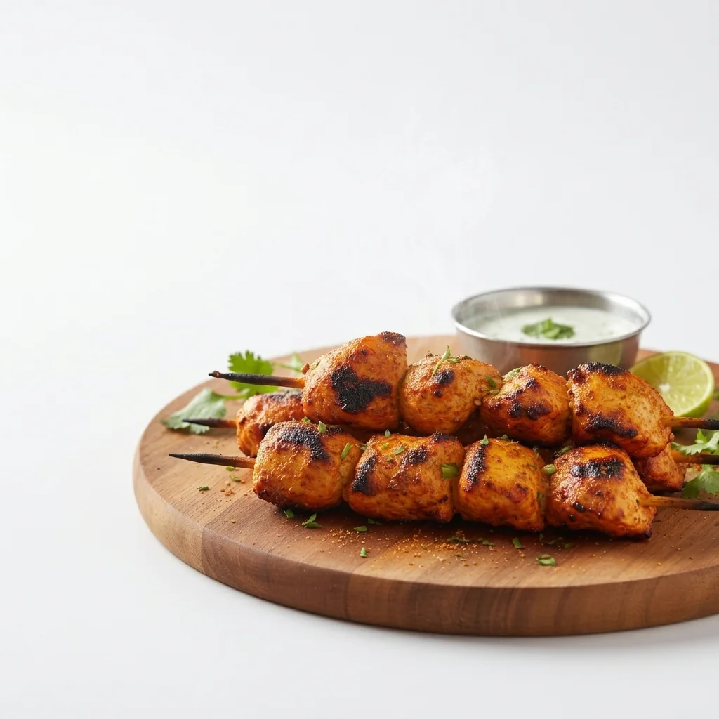 Tandoori chicken with mint chutney at Shahi Zaika Westwinds Calgary